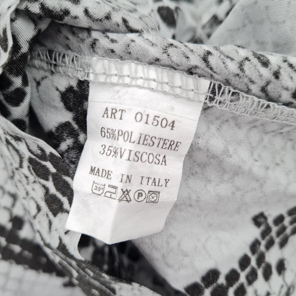 Sofia Collection Natalia Romper Black White Snakeskin Romper Small NWT - Picture 4 of 7
